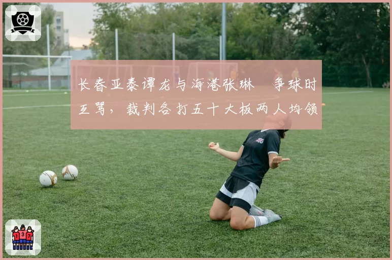 长春亚泰谭龙与海港张琳芃争球时互骂,裁判各打五十大板两人均领黄牌